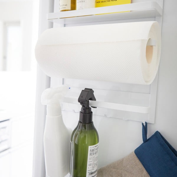 Tower Magnetic Side Rack fehér nagyméretű mágneses tartó - YAMAZAKI-image-2