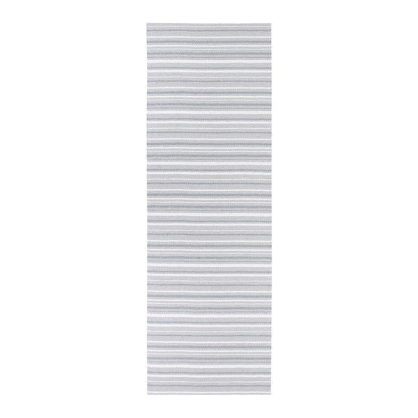 Hullo szürke-fehér kültéri futószőnyeg, 70 x 350 cm - Narma