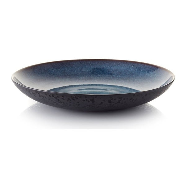 Fekete-kék kőedény tál ø 40 cm Gastro Dark Blue/Black – Bitz