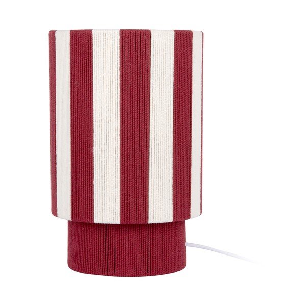 Piros-fehér kötél asztali lámpa (magasság 35 cm) Vienna Stripes – Leitmotiv