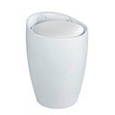 Candy fehér szennyestartó és ülőke egyben, 20 l - Wenko