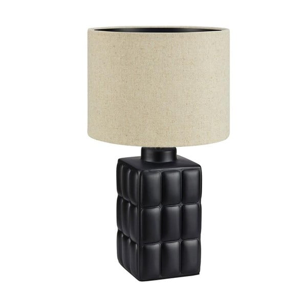 Cuscini bézs-fekete asztali lámpa, magasság 58 cm - Markslöjd