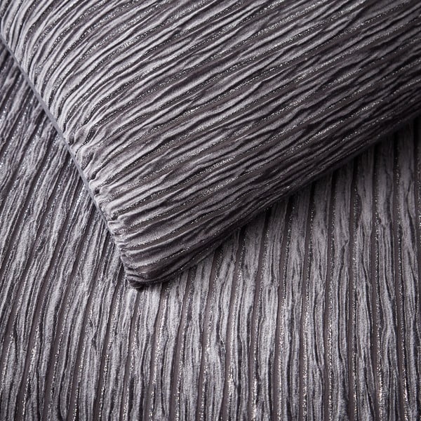 Szürke kétszemélyes ágyneműhuzat 200x200 cm Allure Sparkle – Catherine Lansfield-image-1