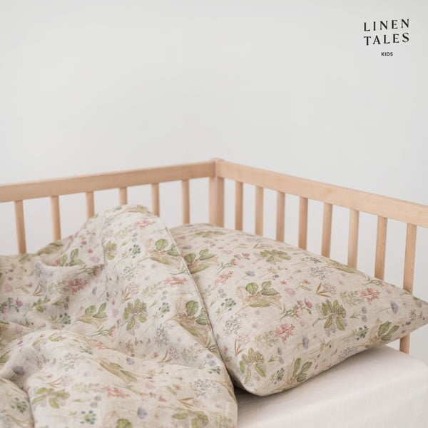 Egyszemélyes len gyerek ágyneműhuzat 140x200 cm – Linen Tales-image-4