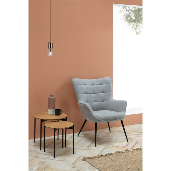 Piera 2 db-os tárolóasztal szett tölgyfa dekorral - Marckeric-image-4