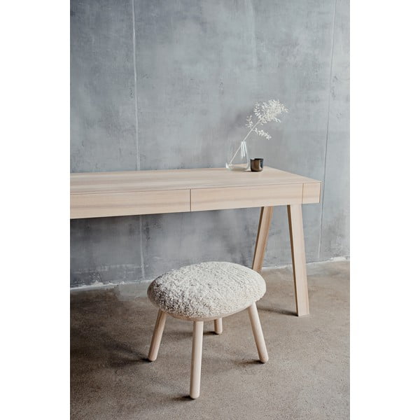 Litván kőrisfa íróasztal, 2 fiókos, 140 x 70 cm - EMKO-image-1