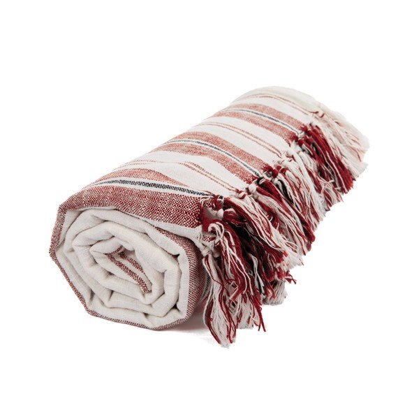 Terrakotta színű pamut takaró 150x200 cm Indira – Tiseco Home Studio-image-4