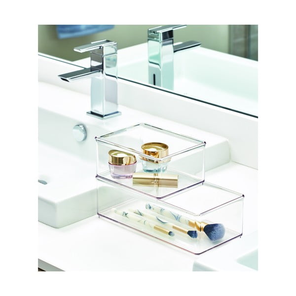 Átlátszó tárolódoboz, 11,9 x 16 x 8,1 cm - iDesign The Home Edit-image-4