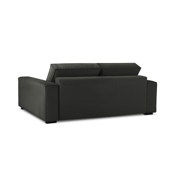 Azalea fekete kordbársony kinyitható kanapé - Mazzini Sofas-image-3