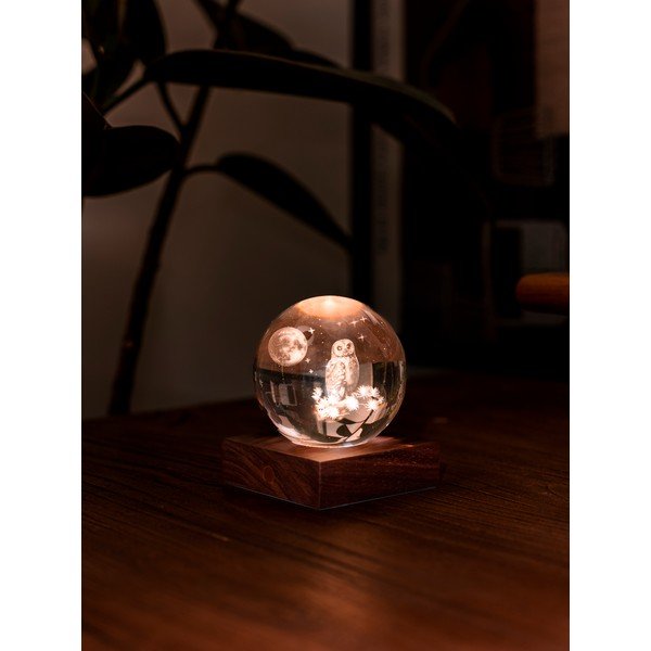 USB hordozható fénydekoráció ø 8 cm Amber – Gingko-image-3