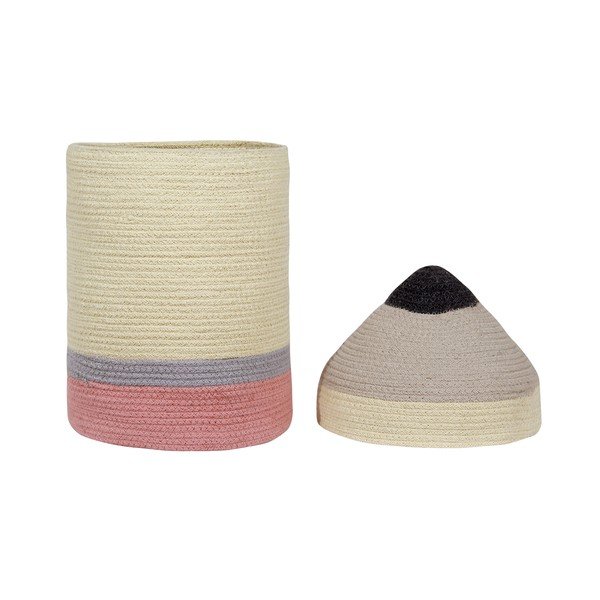 Textil játéktároló kosár ø 25x45 cm Pencil Large – Lorena Canals-image-2