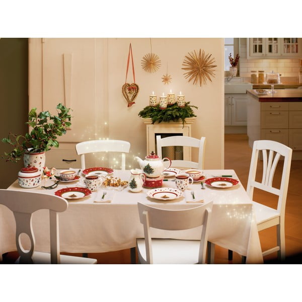 Toy's Delight fehér-vörös porcelán karácsonyi tányér, ø 33 cm - Villeroy & Boch-image-2