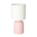 Rózsaszín asztali lámpa textil búrával (magasság 32 cm) Iner – Candellux Lighting