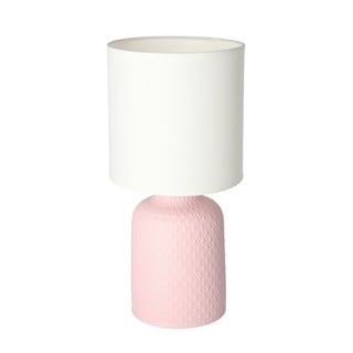 Rózsaszín asztali lámpa textil búrával (magasság 32 cm) Iner – Candellux Lighting