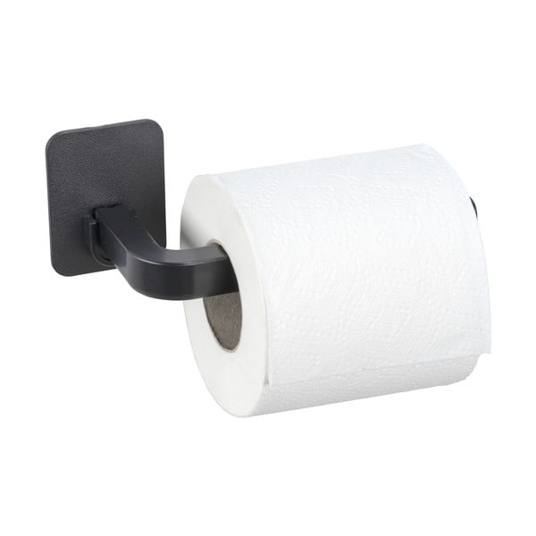 Fekete öntapadós műanyag WC-papír tartó Parma – Allstar-image-3