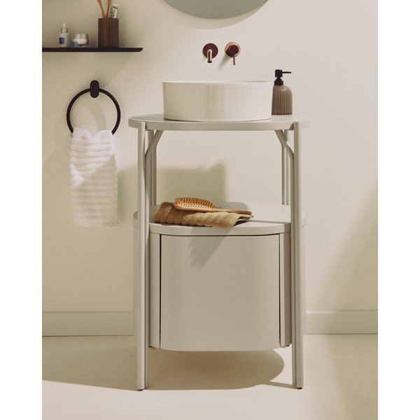 Fehér mosdó alatti szekrény 60x81 cm Arely – Kave Home-image-1