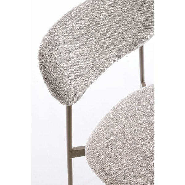 Világosbarna kárpitozott étkezőszék Inka – Yes Everyday-image-1