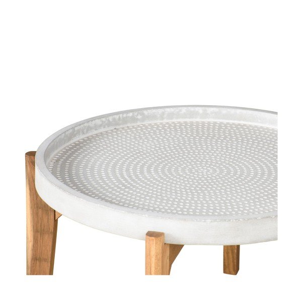 Bari kerti asztal szürke betonlappal, ø 70 cm - Bonami Selection-image-2