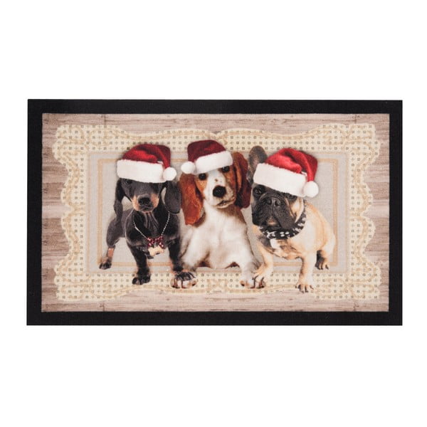 Christmas Dogs II lábtörlő, 45 x 75 cm - Hanse Home