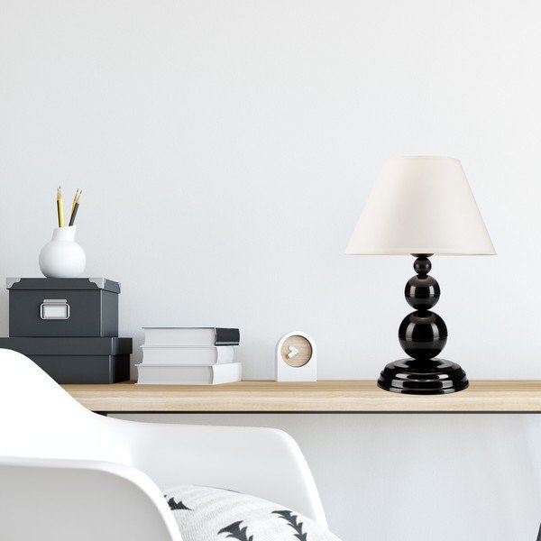 Fekete asztali lámpa - LAMKUR-image-1