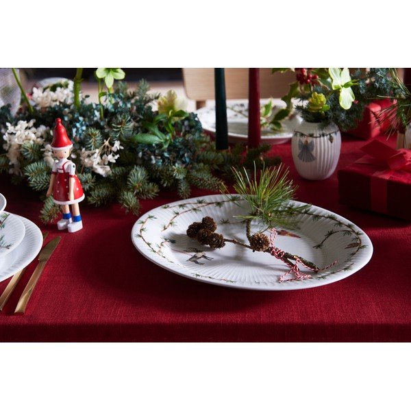 Porcelán tálca karácsonyi mintával 27x34 cm Hammershøi Christmas – Kähler Design-image-1