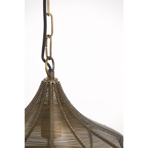 Bronzszínű fém függőlámpa ø 36 cm Alvaro – Light & Living-image-4