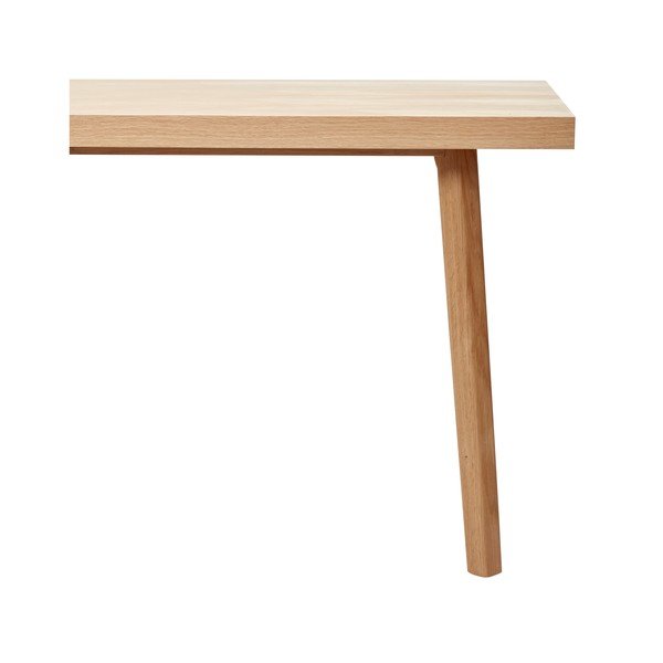 Étkezőasztal tölgyfa dekorral 100x200 cm Herringbone – Hübsch-image-2