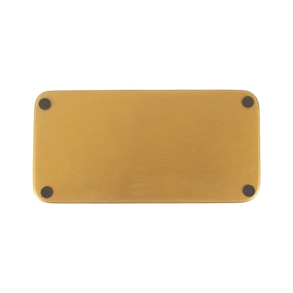 Festive fekete-aranyszínű fém tálca, 13 x 25 cm - PT LIVING-image-2