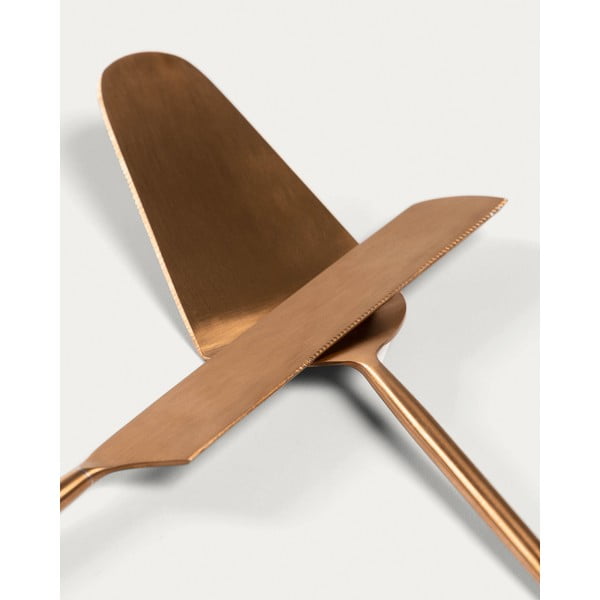 Rozsdamentes acél torta tálaló készlet 2 db-os Kelda – Kave Home-image-2