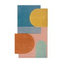 Kék kézi szövésű gyapjú szőnyeg 150x240 cm Lozenge Bright Multi – Flair Rugs