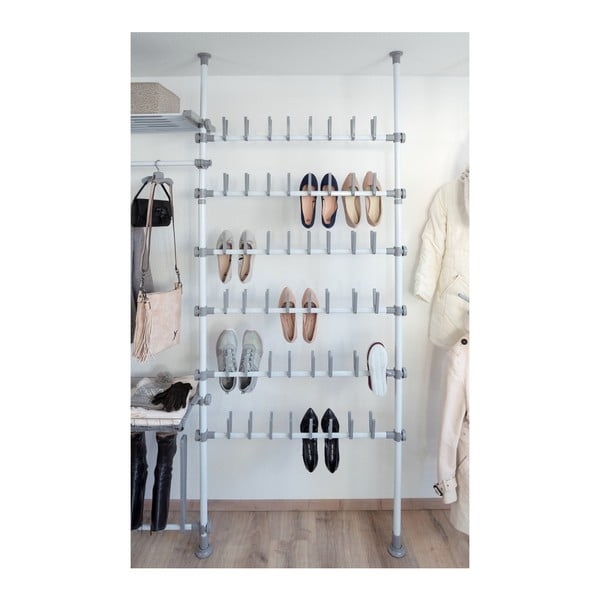 Fehér fém teleszkópos cipőtartó állvány Herkules – Wenko-image-3