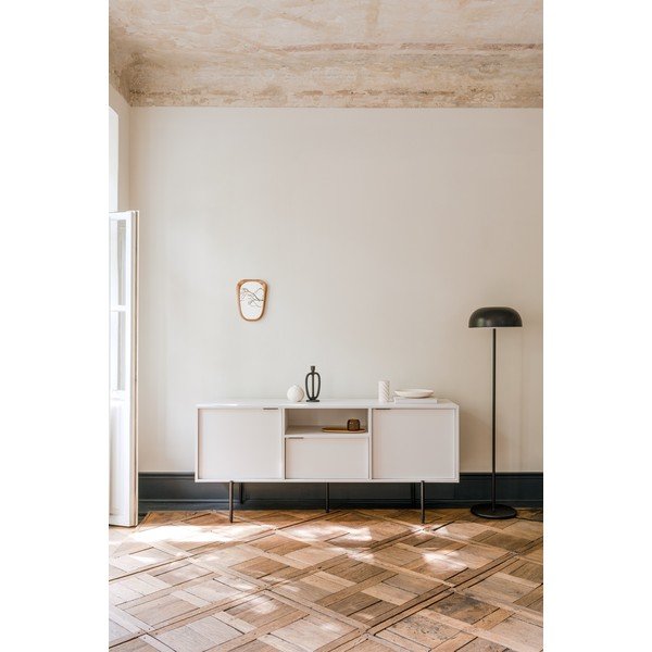 Szürkésbézs TV-állvány 180x79x50 cm Bau – noo.ma-image-1