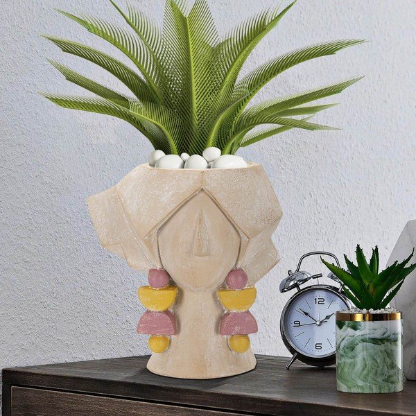 Bézs poligyanta váza 27 cm Elegant – Mauro Ferretti-image-1