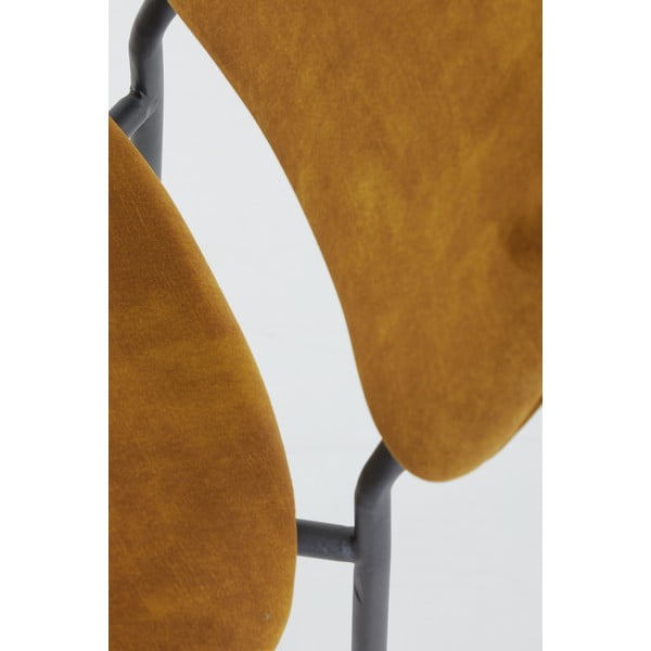 Mustársárga bársony bárszék 92 cm Emma – Light & Living-image-1