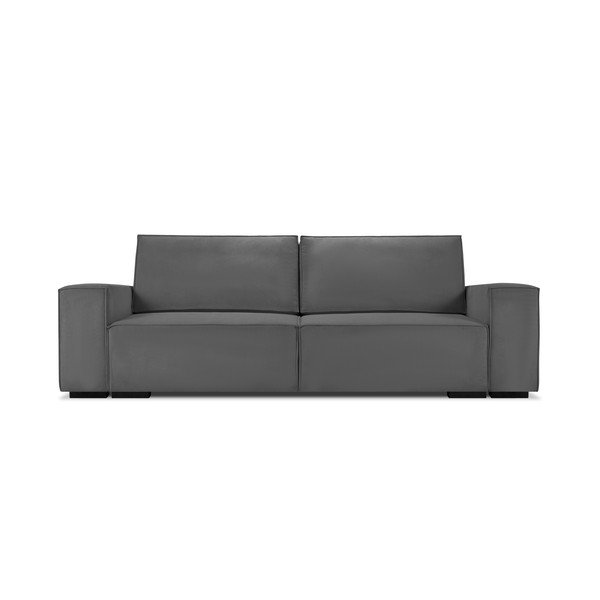 Azalea sötétszürke kordbársony kinyitható kanapé - Mazzini Sofas-image-2