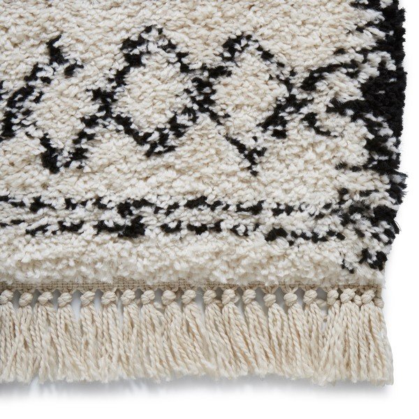 Boho fehér-fekete szőnyeg, 160 x 230 cm - Think Rugs-image-3