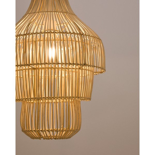 Natúr színű rattan lámpabúra ø 38 cm Janoa – Kave Home-image-2