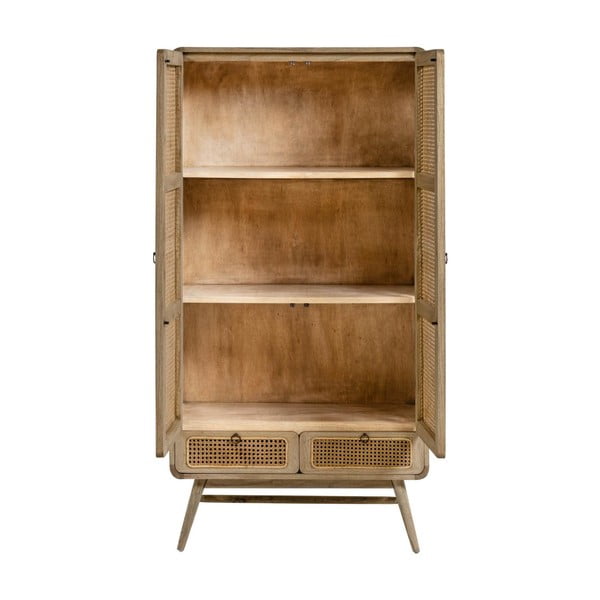 Natúr színű mindifa ruhásszekrény 90x175 cm Nalu – Kave Home-image-3