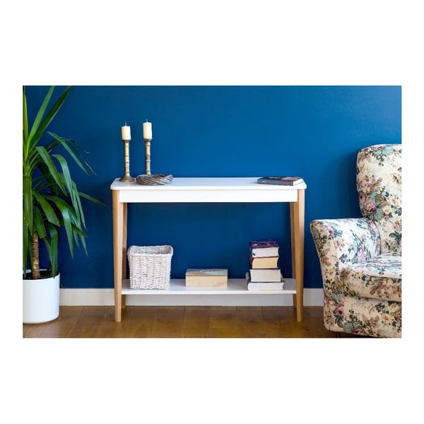 Ashme fehér konzolasztal, szélessége 105 cm - Ragaba-image-1