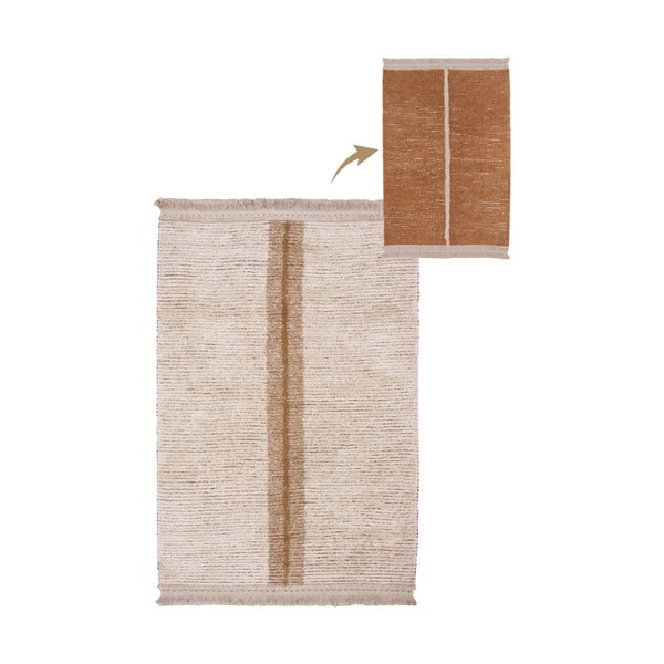 Téglavörös-bézs pamut szőnyeg 170x240 cm Duetto Toffee – Lorena Canals-image-3