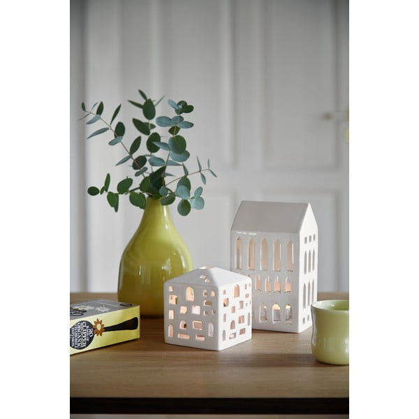 Urbania Lighthouse Church fehér kerámia gyertyatartó - Kähler Design-image-4