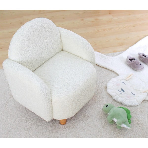 Fehér buklé gyerek fotel Moylo – Artie-image-1