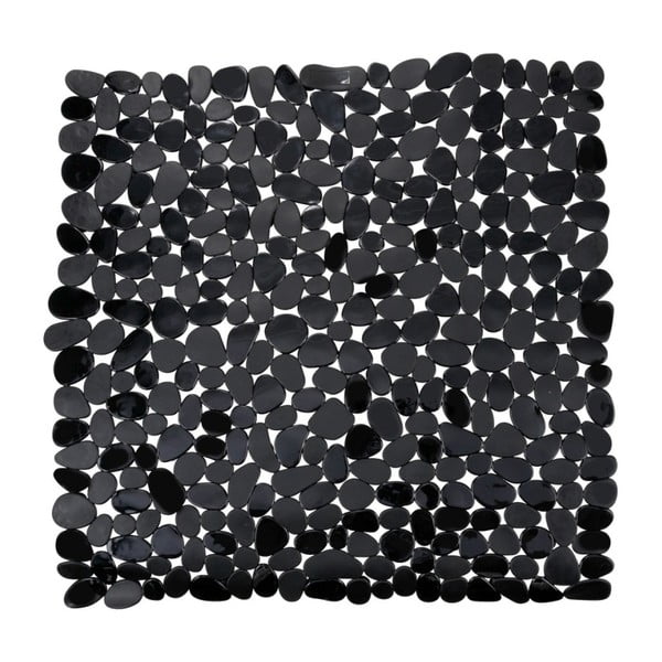 Paradise fekete csúszásgátló zuhanyszőnyeg, 54 x 54 cm - Wenko