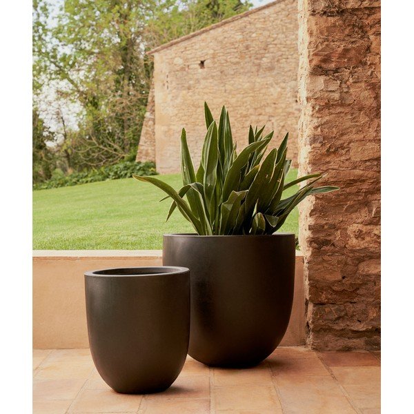 Beton kaspó ø 54 cm Aiguablava – Kave Home-image-1