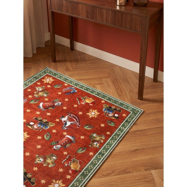 Piros-zöld futószőnyeg karácsonyi mintával 80x200 cm Toy's Delight Nostalgic Noel Red Green – Villeroy&Boch-image-3