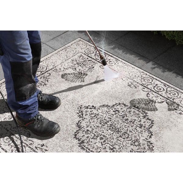 Cebu fekete-krémszínű kültéri szőnyeg,160 x 230 cm - NORTHRUGS-image-3