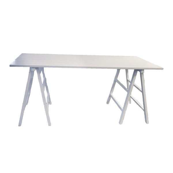 Samira fehér asztal fából - Interiörhuset
