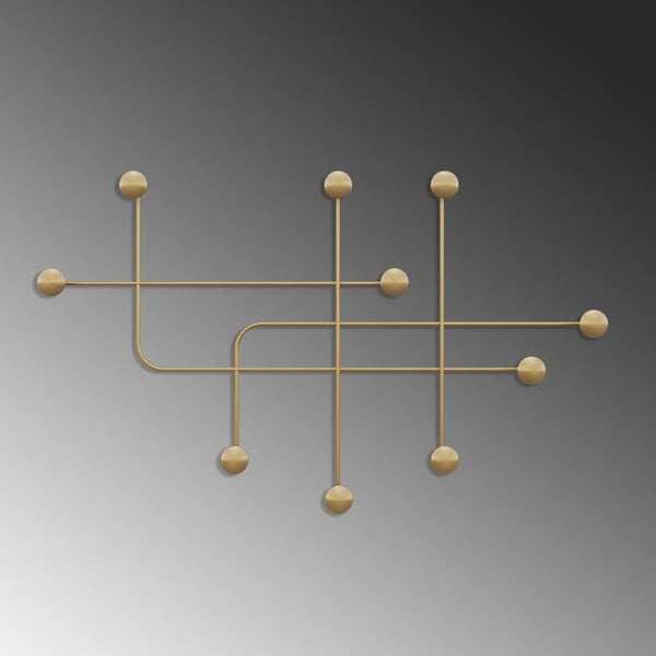 Aranyszínű fém fali fogas Dama – Kalune Design-image-4