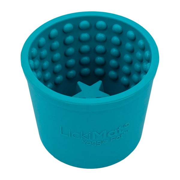 Habzsolásgátló tál Yoggie Pot Turquoise – LickiMat