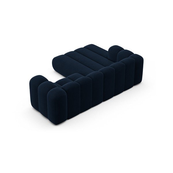 Sötétkék sarokkanapé (bal oldali) Lupine – Micadoni Home-image-3